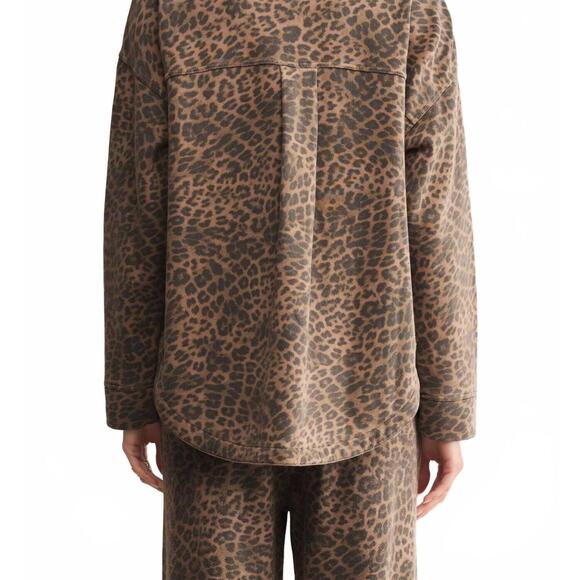 NEW Z SUPPLY all day leopard jacket in desert tan - Picture 4 of 9